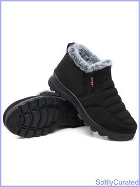 Warm Winter Snow Boots Non Slip Ankle Boot Faux Fur Lined Comfortable